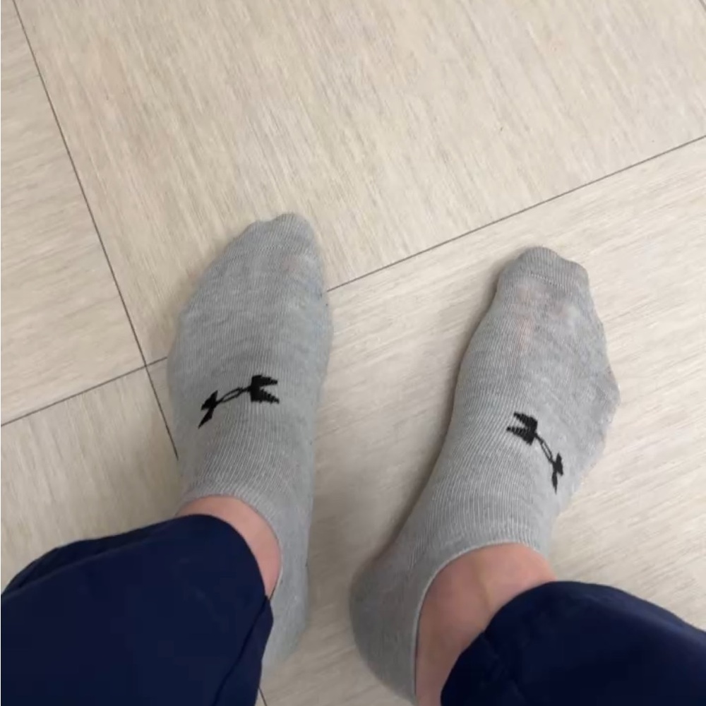 Under Armour Gray Ankle Socks